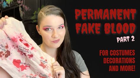 fake blood splatter clothes|how to make artificial blood.